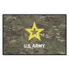 FANMATS - 5656 Fanmats Military Army Black Knights Nylon Face Starter Rug 19x30