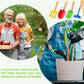Motionchic 16 PCS Kids Gardening Tools, Long Shovel, Rake for Leaves, Spade, Hoe, Steel Heads and Real Wood Handle, Yard Tools f