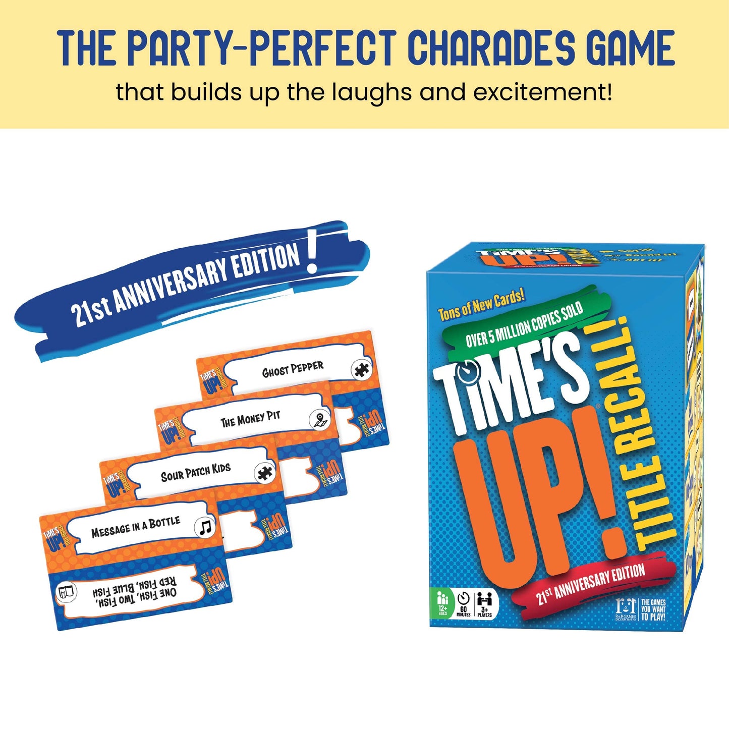 R&R Games Times Up!- Title Recall, Card Game, Charades Card Game