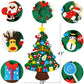 THAWAY DIY Felt Christmas Tree for Toddlers with 34 pcs Detachable Ornaments, Kids Door Wall Hanging Xmas Gifts Christmas Decora