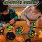 Halloween Scratch Masks for Kids - Set of 60 Halloween Scratch Art Masks - Includes Halloween Craft Masks, Elastic Strings, Wood