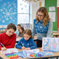 BenLouis 12 Frozen Mini Coloring Books Kids with 12 Stacking Crayons Winter Snowflake Themed Party Favors Small Activity Books B