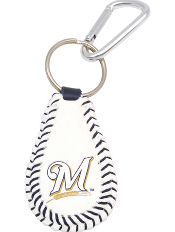 MLB Milwaukee Brewers Baseball Keychain