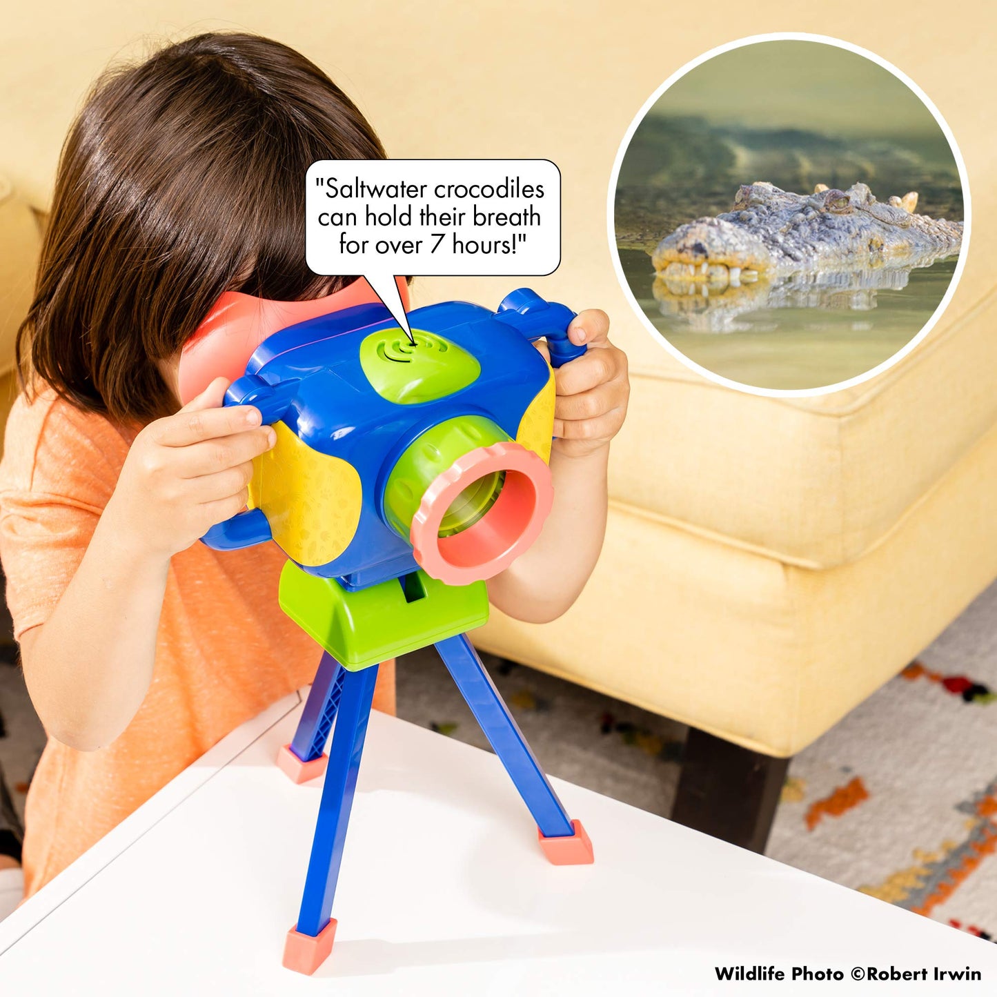 Educational Insights GeoSafari Jr. Talking Wildlife Camera, STEM Toy for Ages 4+, Multi-color, Medium Size, Model 8808
