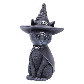 Nemesis Now Purrah Witches Hat Occult Cat Figurine, 135Cm, Black