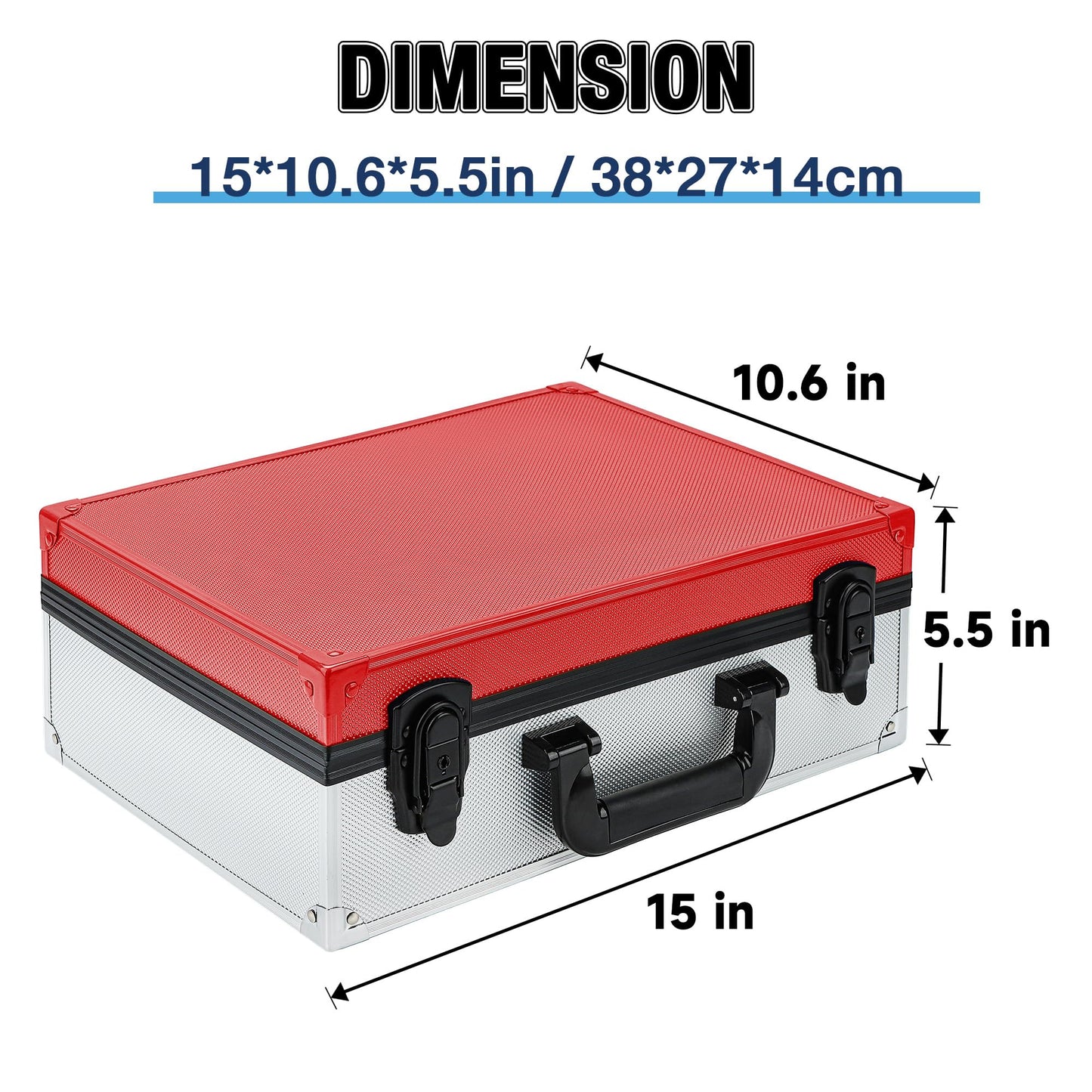 Tcguard Toploader Storage Box For 3'*4' 35Pt Toploaders, Waterproof, Anti-Skid, Card Storage Box With Dividers, Fits Trading Cards And Sports Cards (Holds 600+ Toploaders-Red)