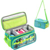 Hautton Toniebox Carrying Case - Portable Travel Bag for Tonies, Headphones, and Charging Station, Aqua Blue, Model HT-08364490