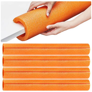 Hanaive 4 Pcs 40 Inch X 4. 1 Inch Jumbo Pool Noodles Bulk Large Swimming Swim Noodles For Floating Craft Projects Pre Slit Clamp