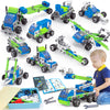 18 In 1 Stem Toys For 4 5 6 7 8+ Year Old Boy Girl Birthday Gifts Educational Building Toys For Kids Ages 4-8 5-7 6-8 Build And Play Stem Activities Construction Toy For Boys 4-6 8-10 (Pull Back Cars)