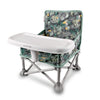 Bright Starts Pop 'N Sit Portable Booster Chair, Jungle Botanical, Medium, Indoor/Outdoor Use, Compact Fold, Model 13043Z