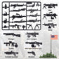 MaozyHomie  Pack Military U.S  in The Game Toy Set -  Accessories Weapon Battle Building Blocks Compatible with Major Brand  3 Years Old and up