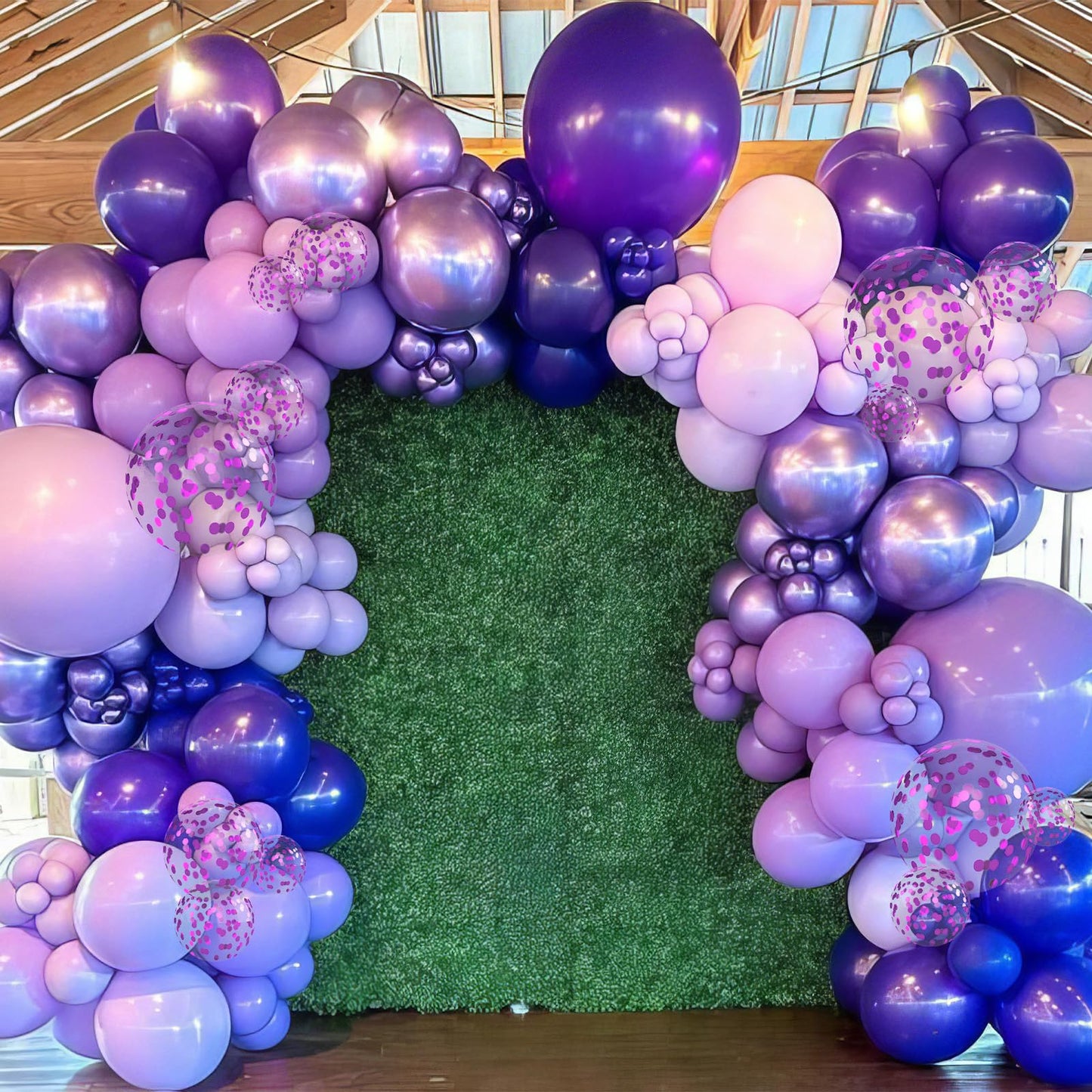 Purple Balloons, Lavender Purple Balloons Pearl Light Purple Party Balloons Metallic Purple Confetti Balloons Matte Pale Purple