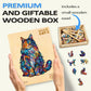 Wooden Puzzles for mature-themeds  Cat Puzzles  Wooden Jigsaw Puzzles for mature-themeds  220 Pieces Wood Puzzles mature-themed  Unique Animal Shape Wood Puzzle  Creative Puzzle Gifts for Family Friend(13.3 * 10.4in)