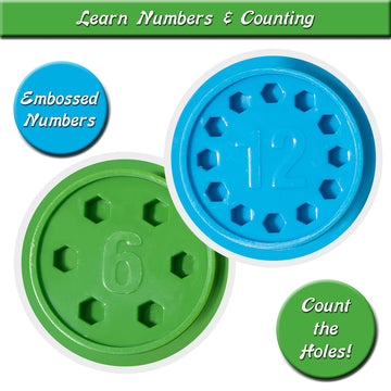 Color & Number Matching Egg Toy - Number Sorting & Color Recognition Learning Toy For Toddlers - Preschool Game - Montessori Education - Easter Eggs