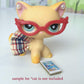 Lps Pet Shop 4 Pc Random Accessories Nerd School Skirt Glasses Lot Cat Not Included