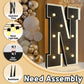 Imprsv Marquee Letters Black 3Ft: Black Party Decor - Light Up Letter C Large 3 Feet Tall - Party Decorations Letter For Birthda