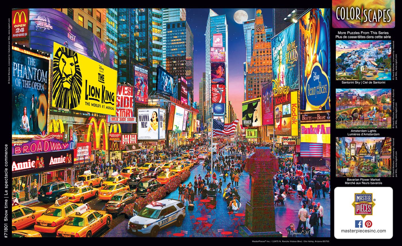 Masterpieces 1000 Piece Jigsaw Puzzle For Adults, Family, Or Youth - Show Time - 19.25''X26.75''