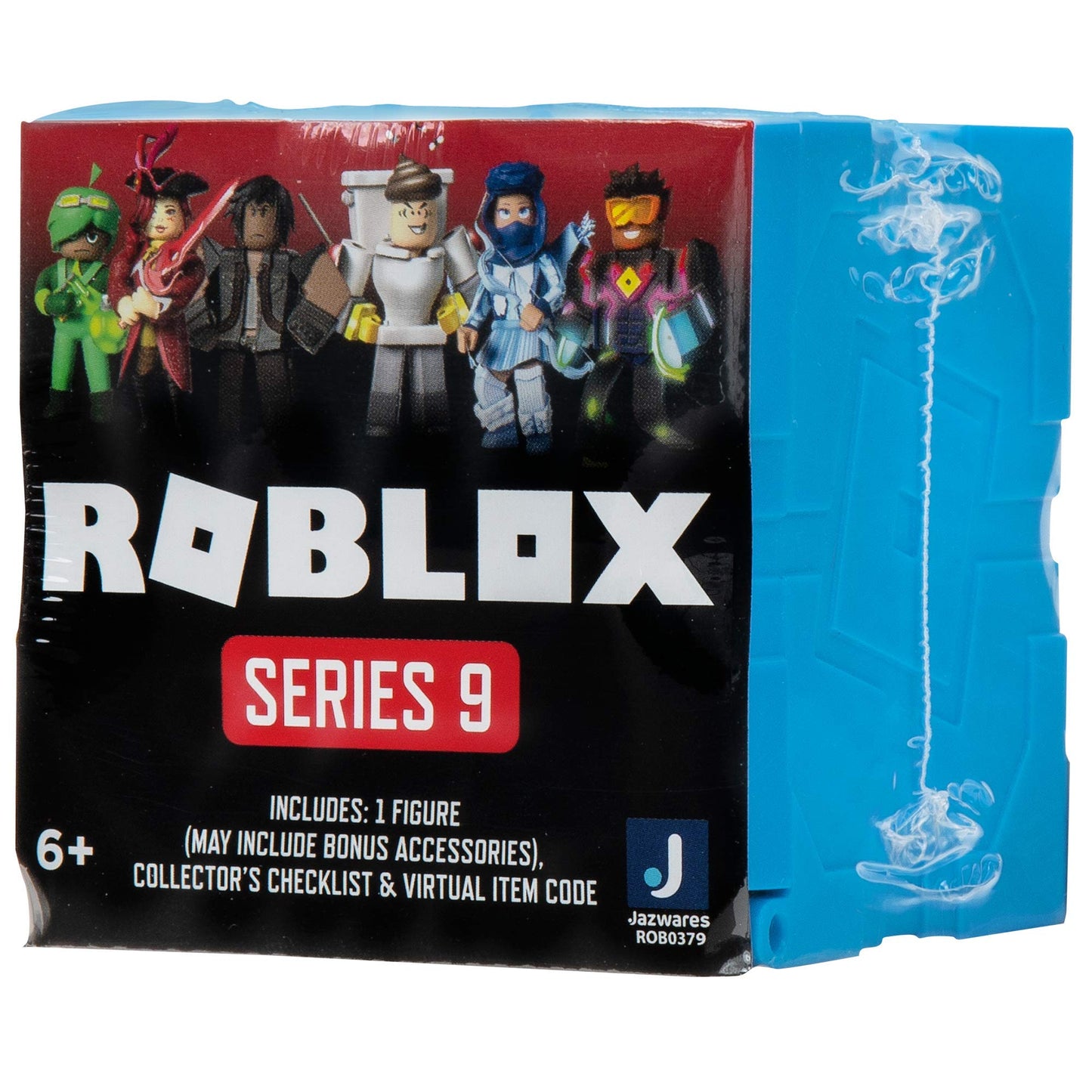 Roblox Action Collection - Series 9 Mystery Figure 6-Pack [Includes 6 Exclusive Virtual Items] , Blue