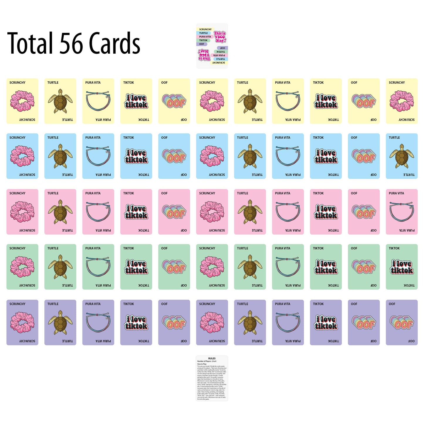 This is VSCO Slap Card Game - Quick and Fun Party Game
