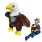 Ecobuddiez - Eagle From Deluxebase. 12 Inch Eagle Plush Toy. Eco Friendly Child Safe Eagle Stuffed Animal Made From Recycled Plastic Bottles.