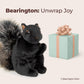 Bearington Acorn Black Plush Squirrel Stuffed Animal, 7" Size, Copper Material, Model 241520, Adorable Acorn Black Color