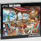 Vermont Christmas Company Ski Cabin Jigsaw Puzzle - 550 Large Interlocking Pieces - 24"x18" - Premium Puzzle Board - Model VC1334