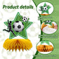 DTOFOOT 10Pcs Soccer Party Decorations, Soccer Birthday Party Decorations Soccer Ball Birthday Honeycomb Centerpiece Soccer Them