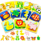 Benresive Wooden Toddler Puzzles Ages 1-3, Montessori Toys For 1 2 3 Year Old Boys Girls, 12 Pack Animal Toddler Toys Gifts For 1 2 3 Year Old Boys Girls, Learning Educational Preschool Toys