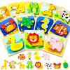 Benresive Wooden Toddler Puzzles Ages 1-3, Montessori Toys For 1 2 3 Year Old Boys Girls, 12 Pack Animal Toddler Toys Gifts For 1 2 3 Year Old Boys Girls, Learning Educational Preschool Toys