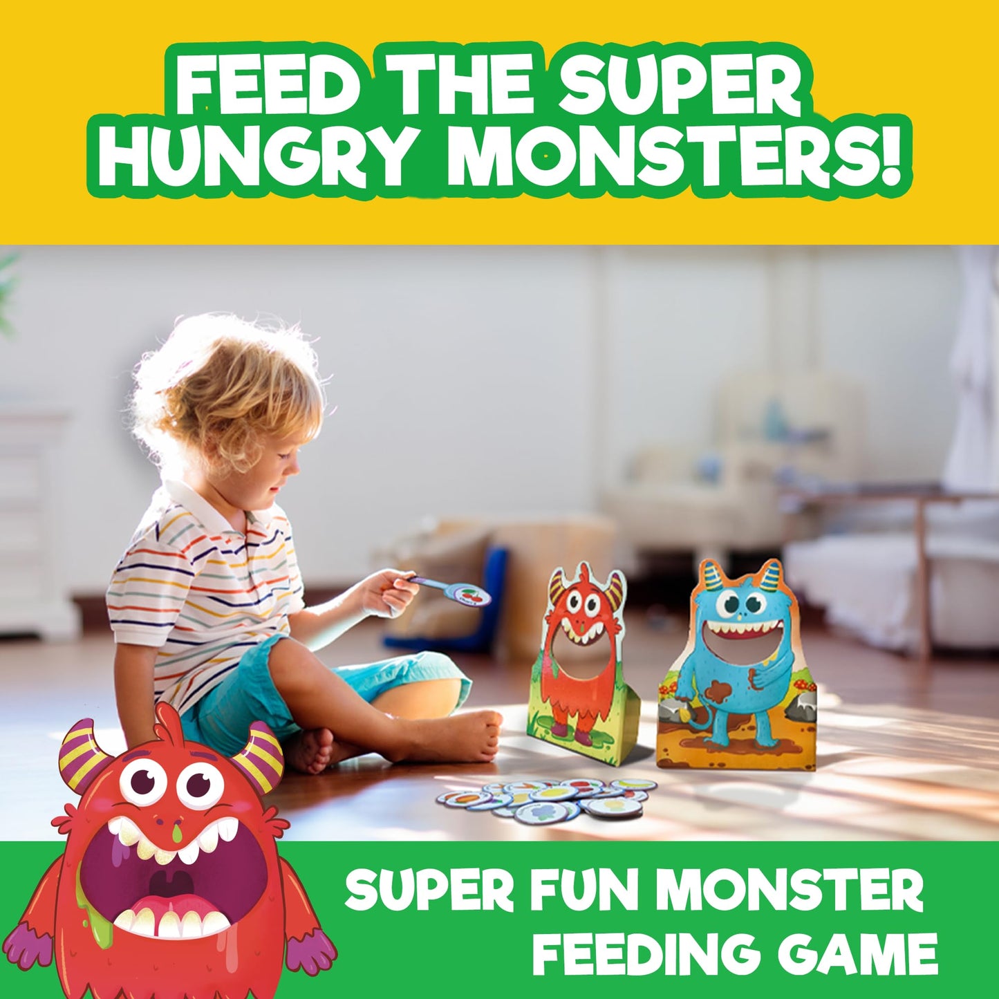 Doctor Jupiter Feed The Monster Game | Toys For Ages 2-4 | Christmas, Birthday Gift For 2 Year Old Boys And Girls | Toddler Toys