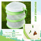 Sherr 6 Pcs Mini Butterfly Habitat Cage Clear Mesh Butterfly Net Cage Container Foldable Terrarium, 6.3x7.1inch