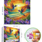 Miniwan 500 Piece Puzzles For Adults, Hummingbird Beach Jigsaw Puzzle - Vibrant Tropical Flowers, Challenging Coastal Art 20X20