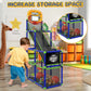 Eaglestone Toddler Arcade Basketball Hoop Game Indoor, Ajustable Height Indoor Basketball Hoop With Storage Design For Kids,Perfect Sports Outdoor Play Toys For Kids Age 3-4 5-4 4-8