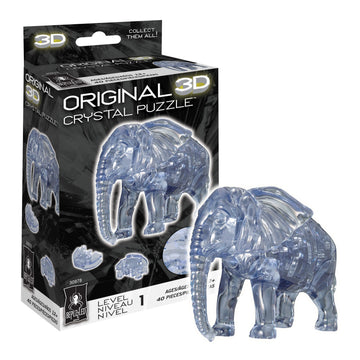 Bepuzzled | Elephant Original 3D Crystal Puzzle, Ages 12 And Up