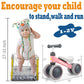 Bekilole Baby Balance Bike For 1 Year Old Girl Gifts, 10-24 Month Toddler Balance Bike, 4 Silent Wheels Pre-School First Ride On Toys, 1St Birthday Gifts