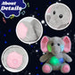 Cuteoy LED Glowing Elephant Nightlight Plush Toy, 10.5" Cotton, Musical Lullabies, Perfect Gift for Kids Boys Girls