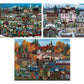 Bits and Pieces - Value Set of Three Jigsaw Puzzles for Adults - Colorful Seasons Collection by Debbi Wetzel - Spring, Summer, A