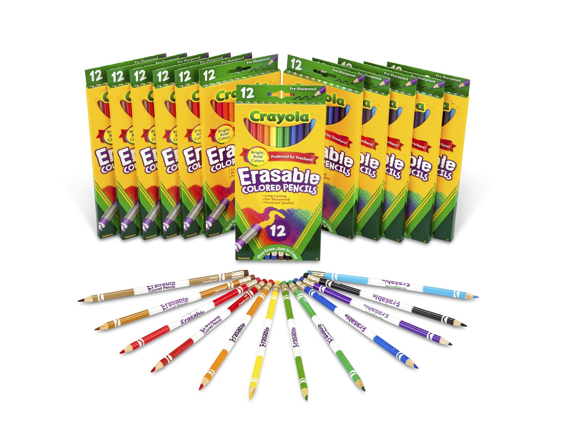 Crayola Erasable Colored Pencils, School Supplies, 12 Pack of 12 Count