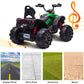 OTTARO Ride on ATV 2 Seater, 12V 4 Wheeler Electric Quad for Kids 3-8 w/ 17 Length Seat, LED Lights, 2 Speeds, Soft Braking, Rea