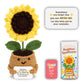 THEGIFTY Emotional Support Crochet Sunflower Doll - Handmade Positive Affirmation Gift for Women  Friends  Coworkers  Teachers - Uplifting Encouragement Flower in Yarn Pot