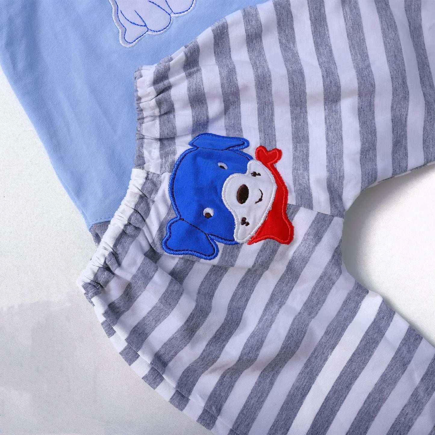 Scnbom Reborn Baby Dolls Boy Clothes For 17-24Inch Newborn Outfits Accesories (Blue Puppy 4Pcs Set)
