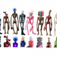 Poprore 8 Pcs Siren Head Action Figure Monster Siren Head Horror Model (Series-H)