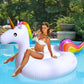 Turnmeon 79' Giant Inflatable Pool Float Party Toys With Sturdy Handles, Summer Beach Floaties Swimming Pool Inflatables Ride-On Pool Toys Raft Lounge For Adults Kids Teens (Flamingo And Unicorn)