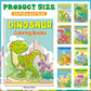Fulmoon 24 Pcs Mini Dinosaur Coloring Books Dinosaur Party Favors Dino Coloring Book Total 336 Pages Painting Drawing Creative A