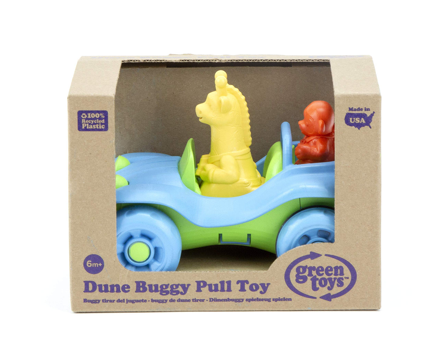 Green Toys Dune Buggy Pull Toy Blue, 1 Ea