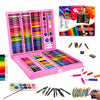 WISHKEY 208 Pieces Art Set for Kids with Storage Case, All in One Art and Craft Supplies Kit for Drawing and Painting with Marke