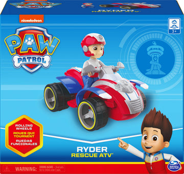 Paw Patrol Ryder’s Rescue ATV Vehicle, Plastic, Collectible Figure, for Kids 3+, Model 6060222