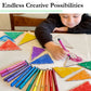 The Pencil Grip Magic Tri Stix, Non-Toxic and Washable Markers For Kids, 36 Assorted Stix Markers, TPG-399