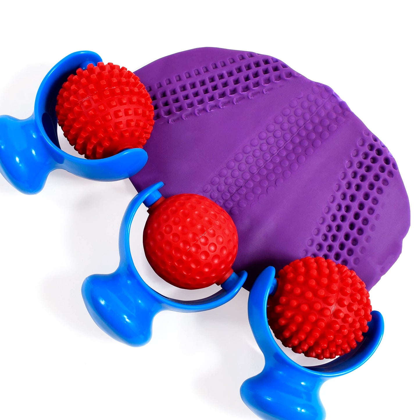 READY 2 LEARN Palm Dough Rollers - 3 Easy to Hold Arts and Crafts Tools for Kids - Set 1 - DIY Textured Patterns in Dough, Clay