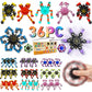 Irvotbes Transformable Fidget Spinners - 36pc Plastic Stress Relief Toys for Kids & Adults, DIY Robot Fingertip Gyros, Easter Basket Stuffers